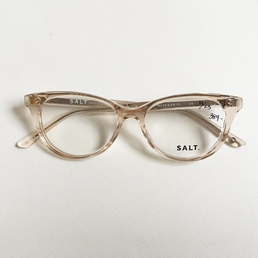 Salt. Optics Mcgowan 51 Antique Rose Pink Glasses Eyeglasses Frames 51-16-145